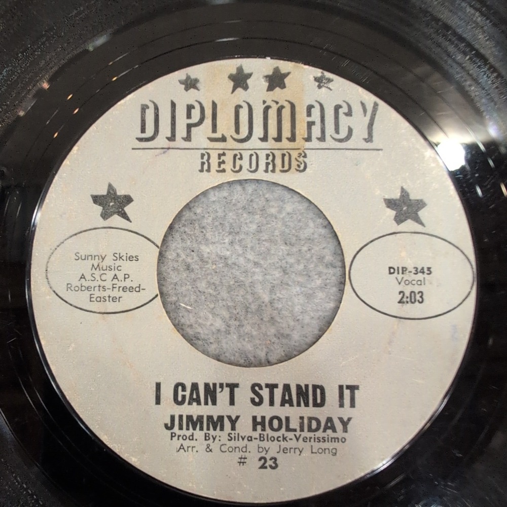 Jimmy Holiday I've Been Done Wrong I Can't Stand It Diplomacy Records 23 45 RPM - Picture 2 of 4